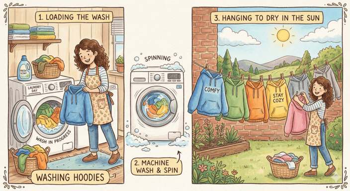 how to wash a hoodie