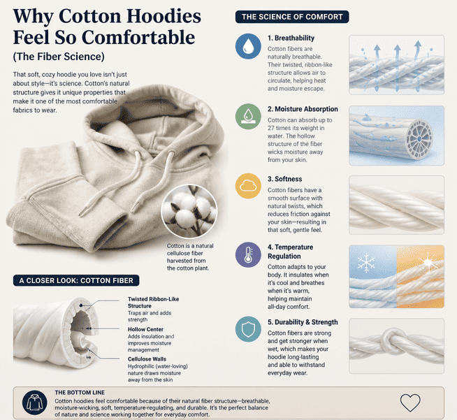 Why Cotton Hoodies Feel So Comfortable