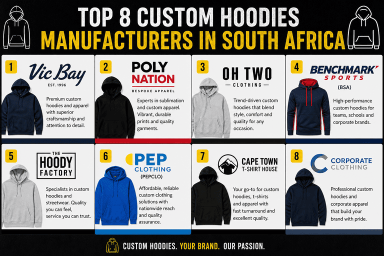 South Africa's strongest custom hoodie manufacturers