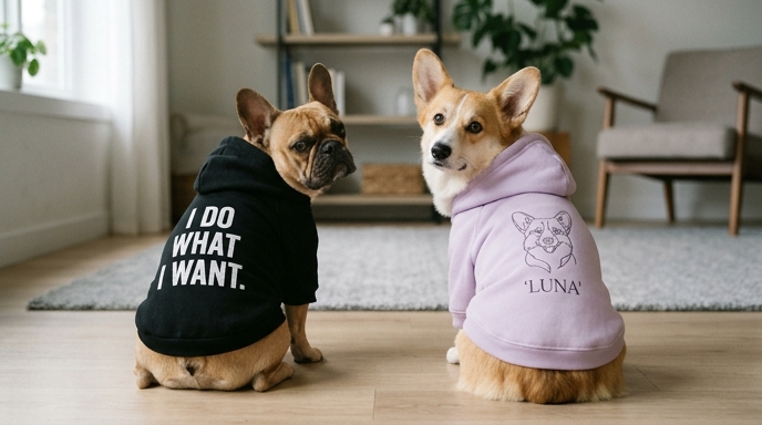 Funny vs Cute: Which Custom Dog Hoodie Style Sells More?